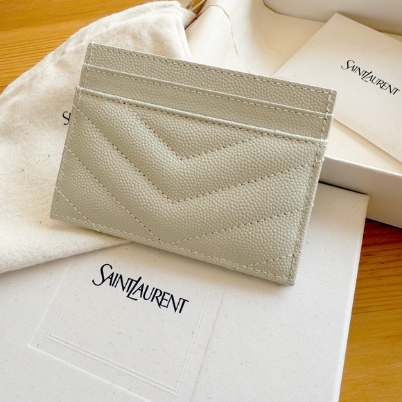 YSL Saint Laurent Logo Card Holder - Picture 3 of 6